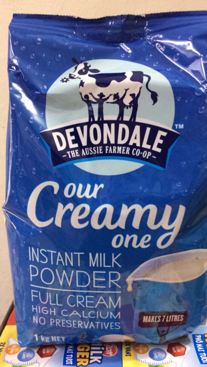 Sữa Devondale bột nguyên kem túi 1kg